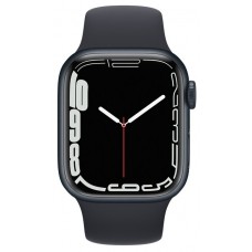 Часы  Apple Watch Series 7 45mm Aluminium with Sport Band темная ночь