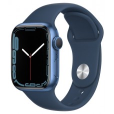 Часы  Apple Watch Series 7 45mm Aluminium with Sport Band синий омут