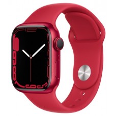 Часы  Apple Watch Series 7 45mm Aluminium with Sport Band (PRODUCT)RED