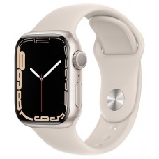 Часы  Apple Watch Series 7 45mm Aluminium with Sport Band сияющая звезда